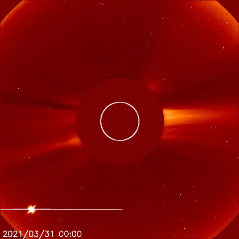 Image of solar wind