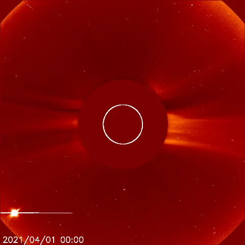 Image of solar wind