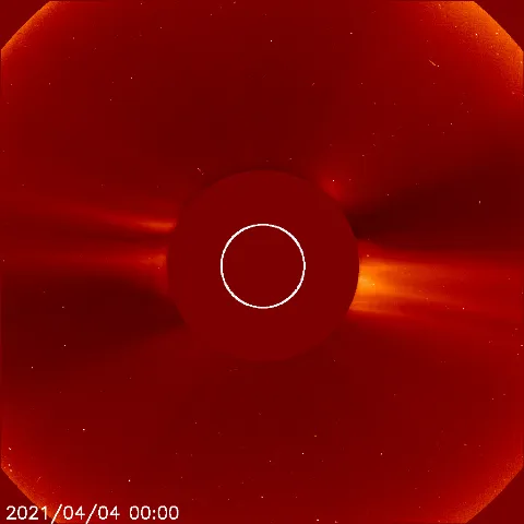 Image of solar wind