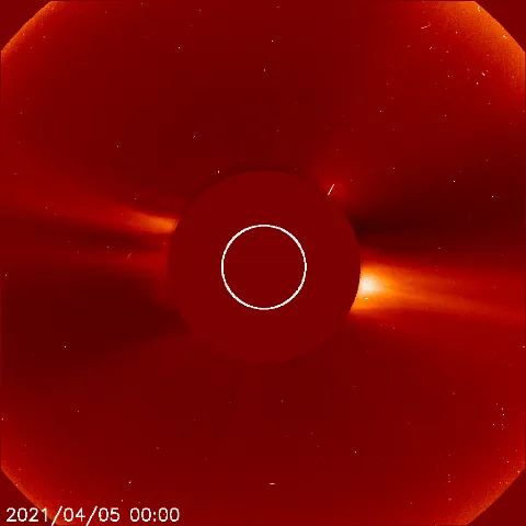 Image of solar wind