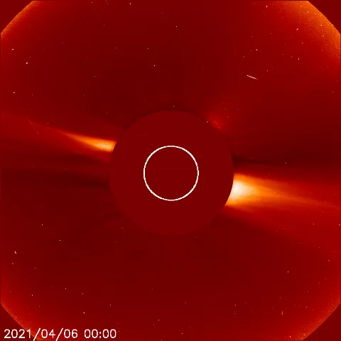 Image of solar wind