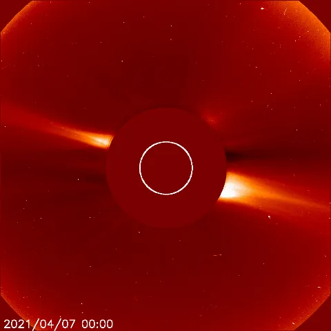 Image of solar wind