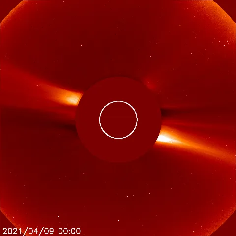 Image of solar wind