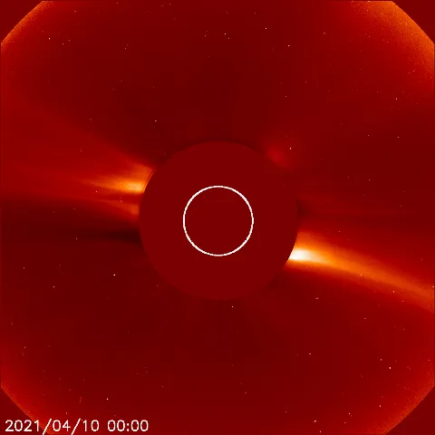 Image of solar wind