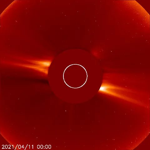 Image of solar wind