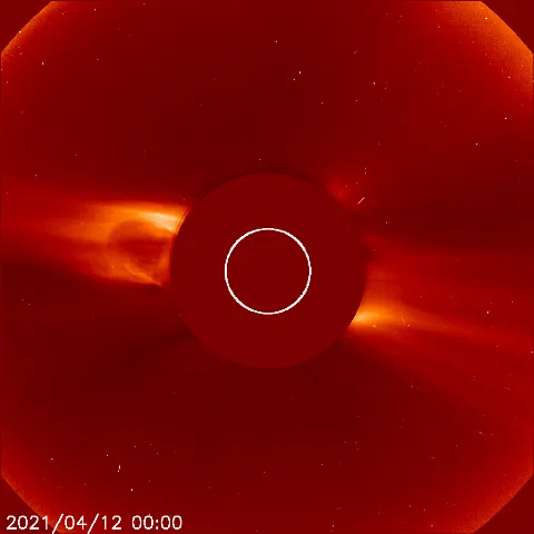 Image of solar wind