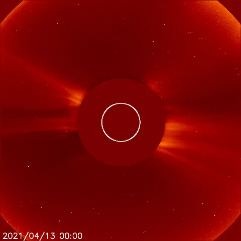 Image of solar wind