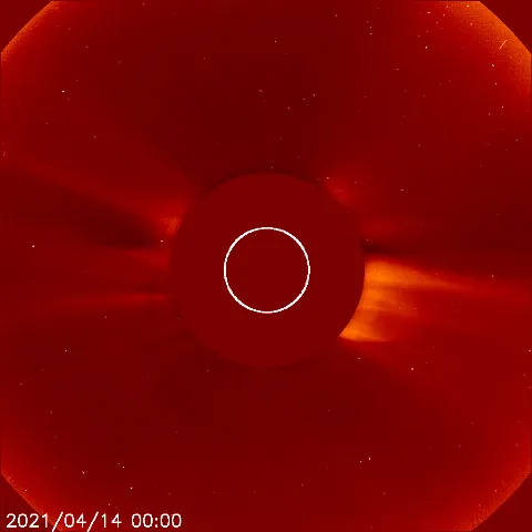 Image of solar wind