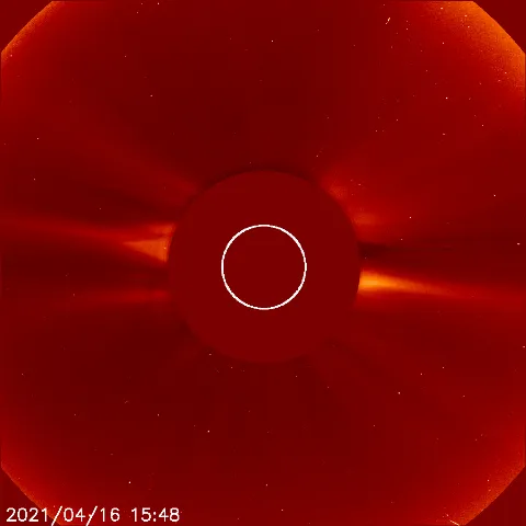 Image of solar wind