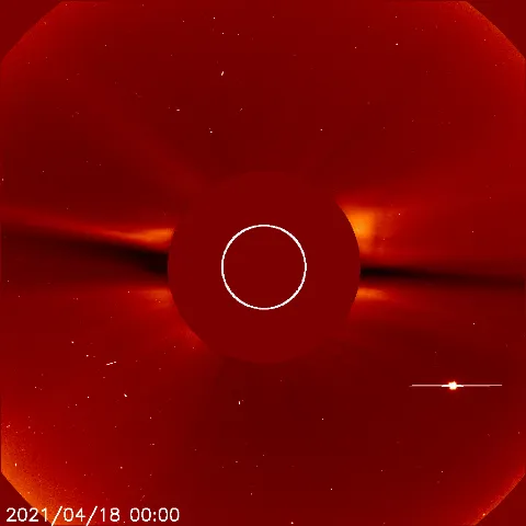 Image of solar wind