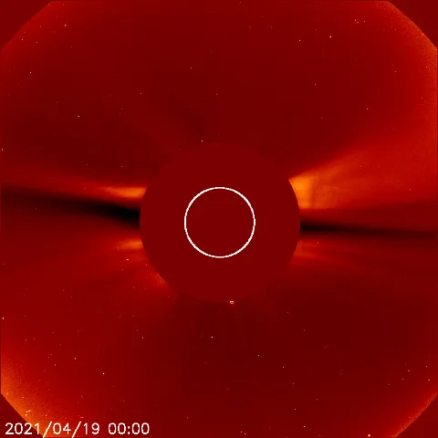 Image of solar wind