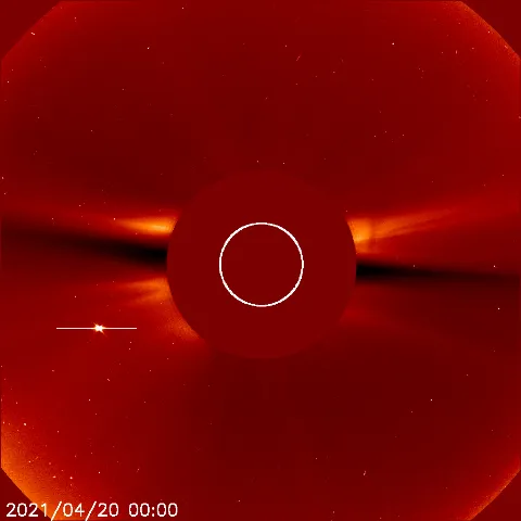 Image of solar wind