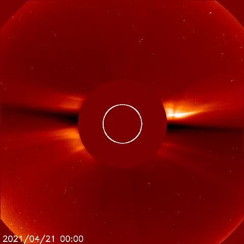 Image of solar wind