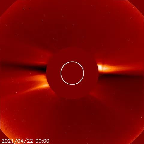 Image of solar wind