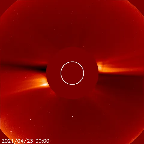 Image of solar wind