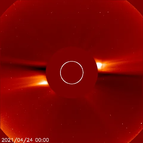 Image of solar wind