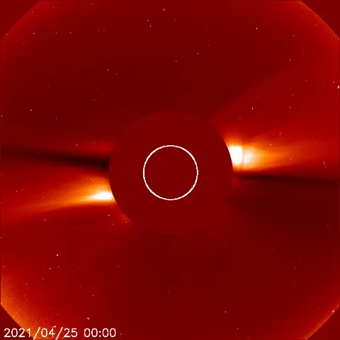 Image of solar wind