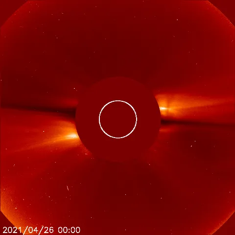 Image of solar wind