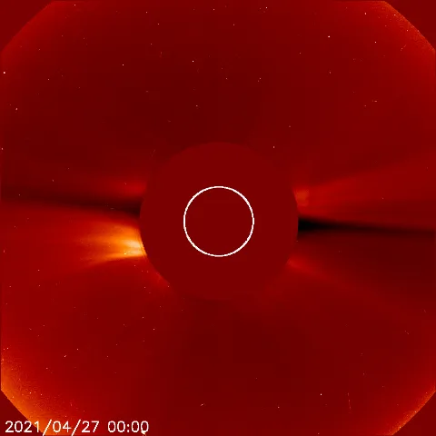 Image of solar wind