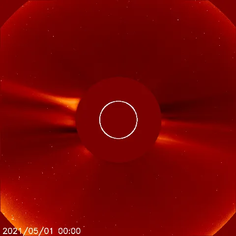 Image of solar wind