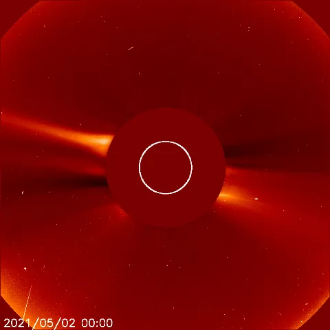 Image of solar wind