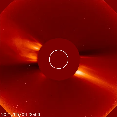 Image of solar wind