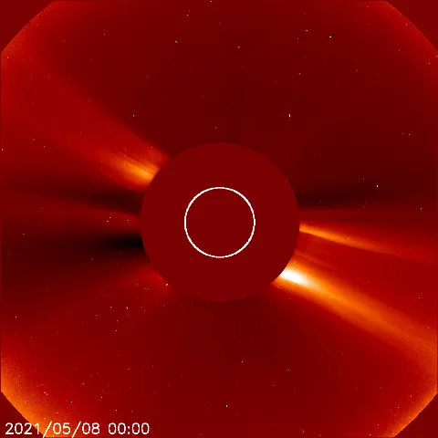 Image of solar wind