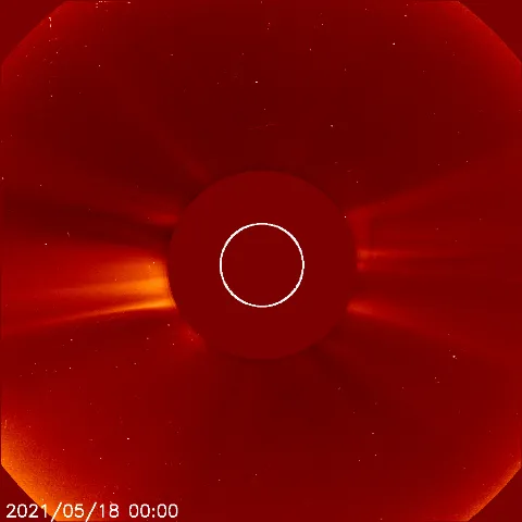 Image of solar wind