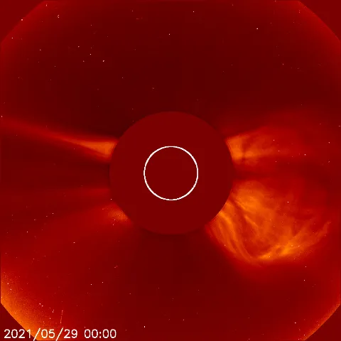 Image of solar wind