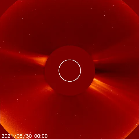 Image of solar wind