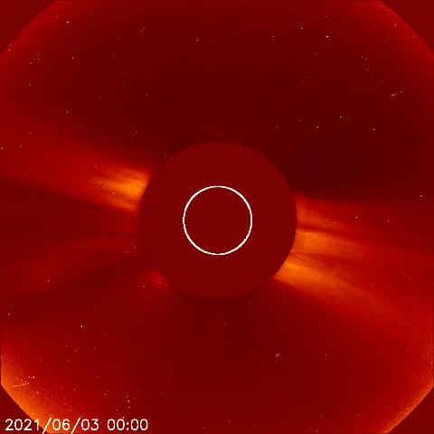 Image of solar wind