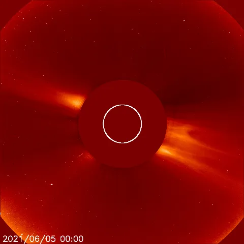 Image of solar wind