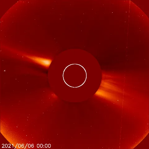 Image of solar wind