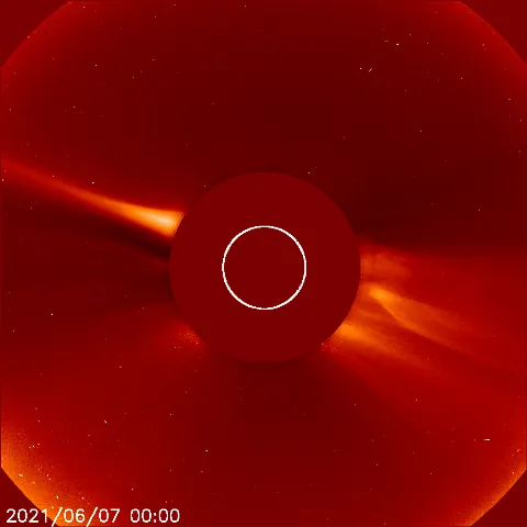 Image of solar wind