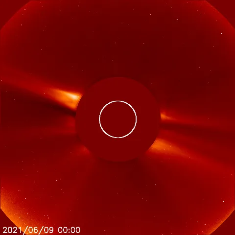 Image of solar wind