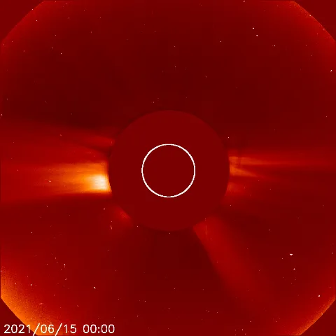 Image of solar wind