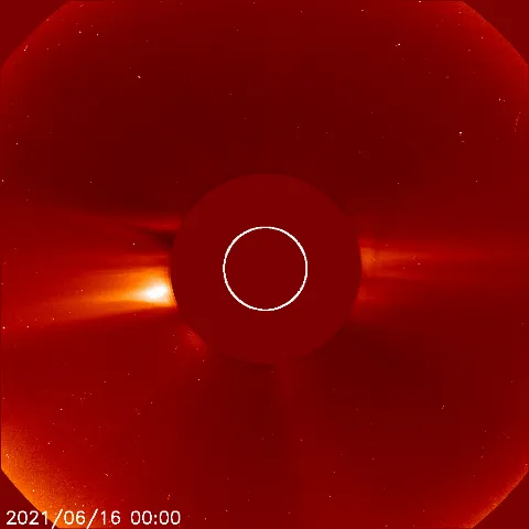 Image of solar wind