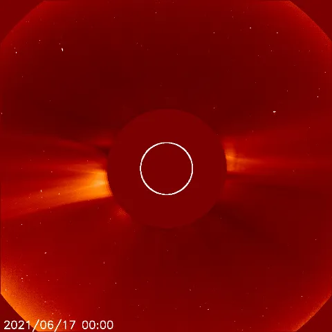 Image of solar wind