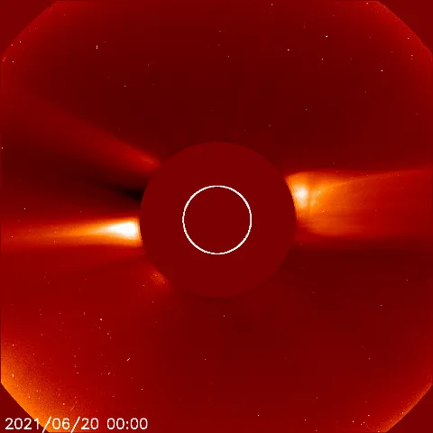 Image of solar wind