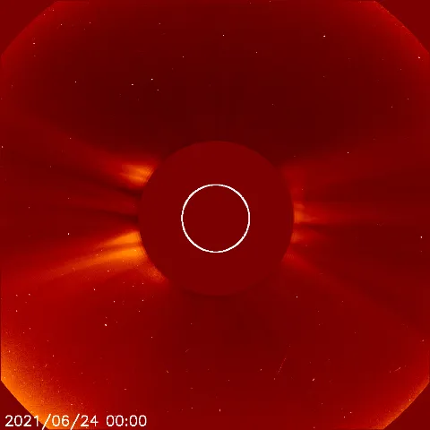 Image of solar wind