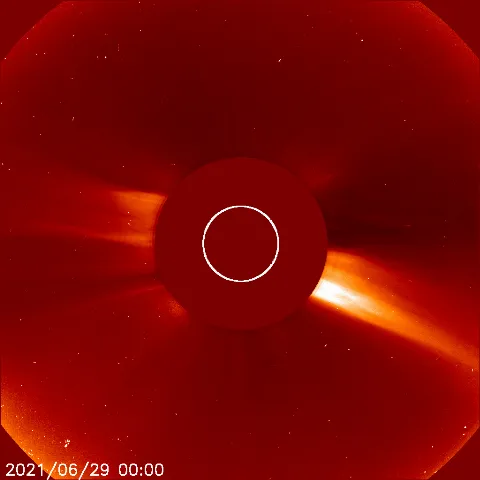 Image of solar wind