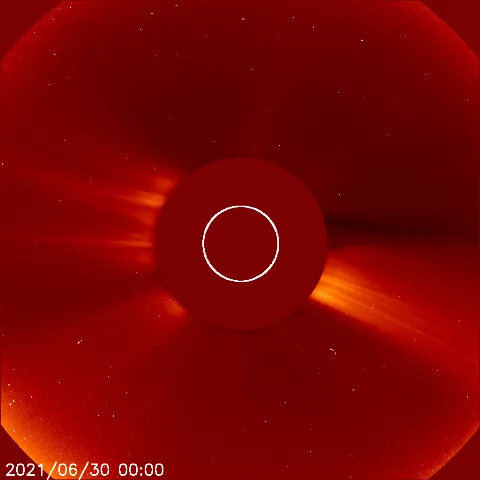 Image of solar wind