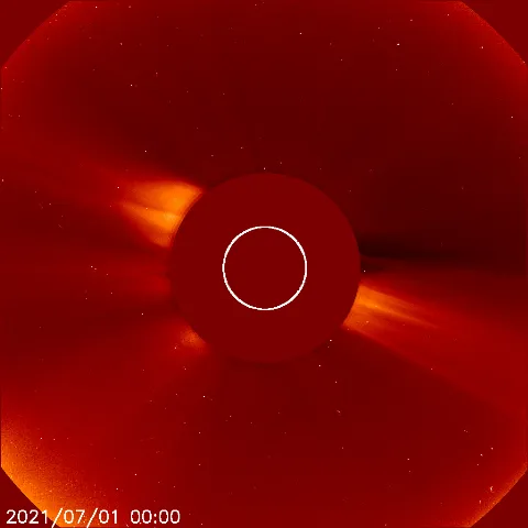 Image of solar wind