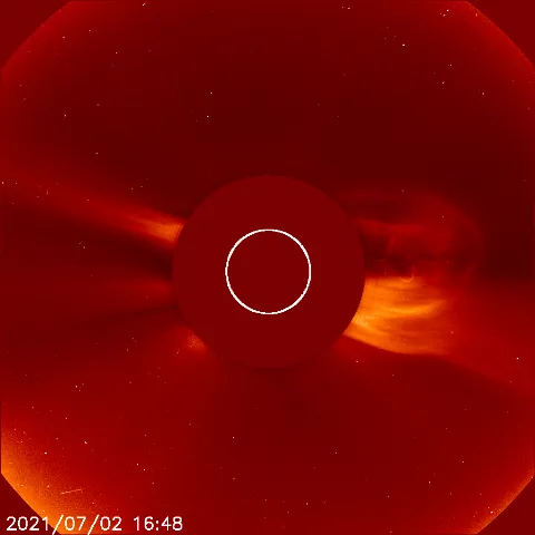 Image of solar wind