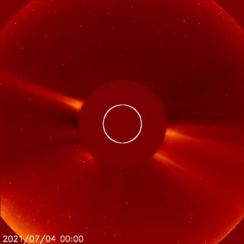 Image of solar wind