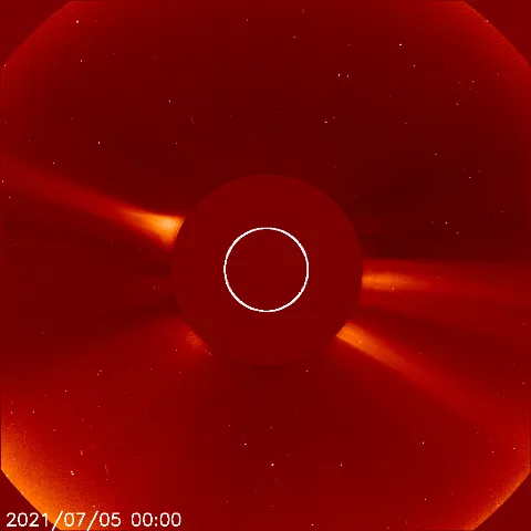 Image of solar wind