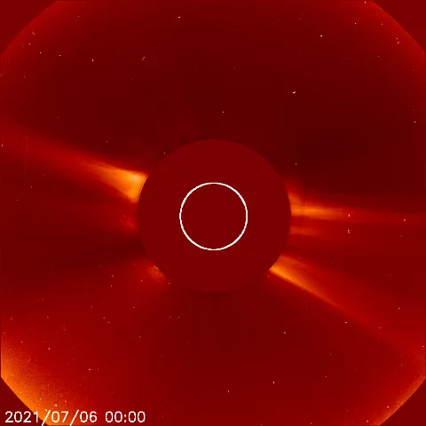 Image of solar wind