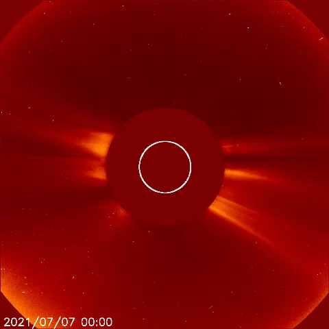 Image of solar wind