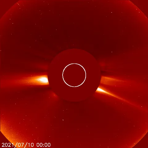 Image of solar wind