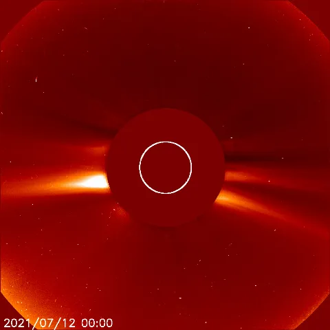 Image of solar wind